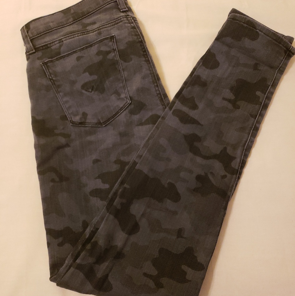 Hudson Grey Camouflage Krista Super Skinny Jeans